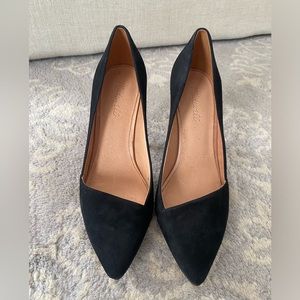 Madewell Suede The Mira Heel Size 11 True Black EUC